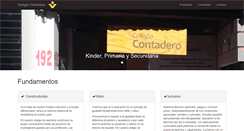 Desktop Screenshot of colegiocontadero.com