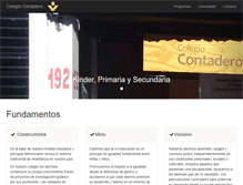 Tablet Screenshot of colegiocontadero.com